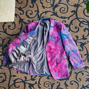 Perry Ellis custom tie dye blazer